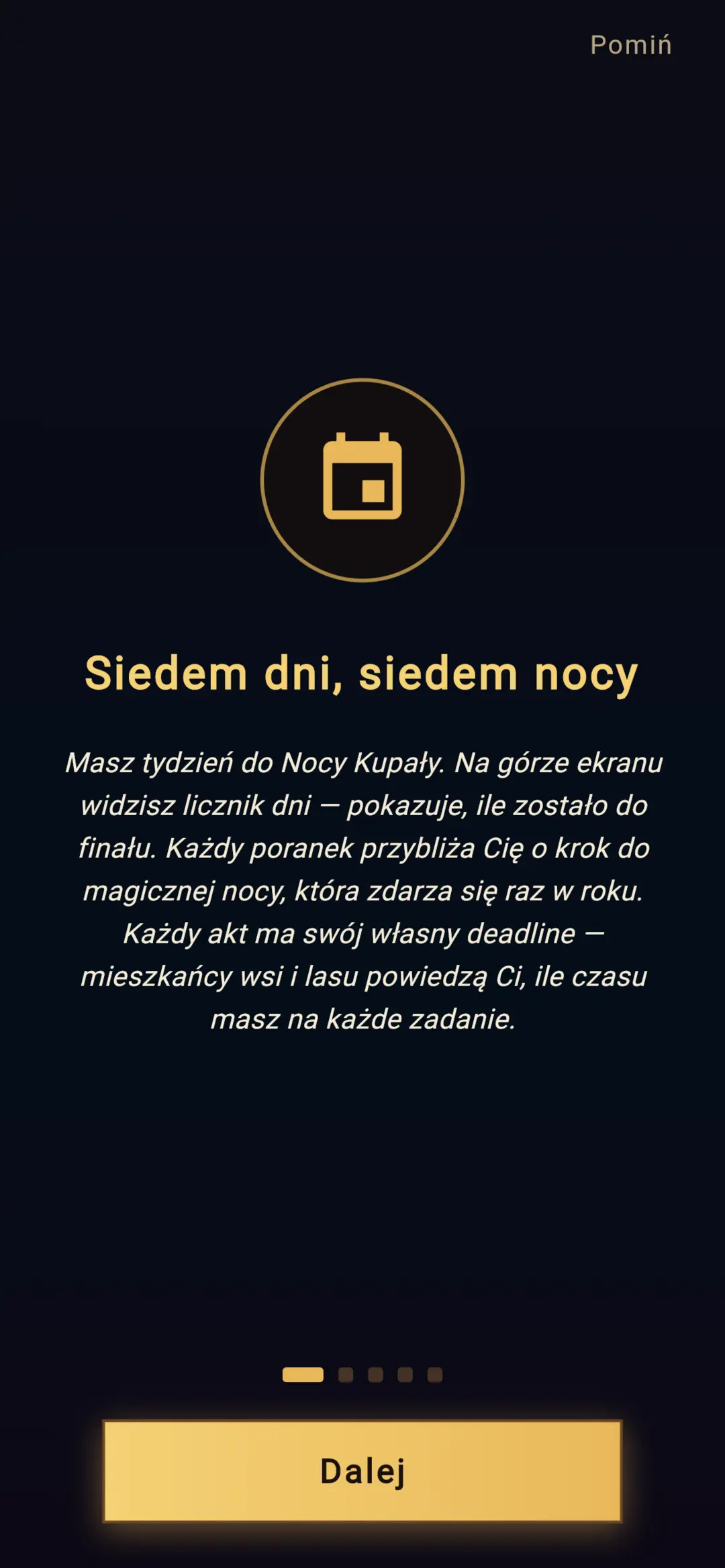 Onboarding — siedem dni do Nocy Kupały